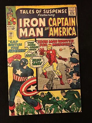 Buy Tales Of Suspense 60 4.5 5.0  Marvel 1964 Cap America Iron Man 2nd Hawkeye Bd • 71.95£