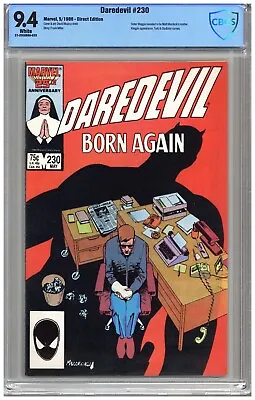 Buy Daredevil  #230   CBCS   9.4   NM   White Pgs  5/86  Sister Maggie Revealed To B • 63.96£