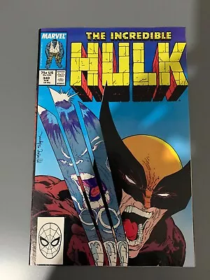 Buy Marvel The Incredible Hulk Issue #340 (1988) Todd McFarlane Wolverine Cover • 120£