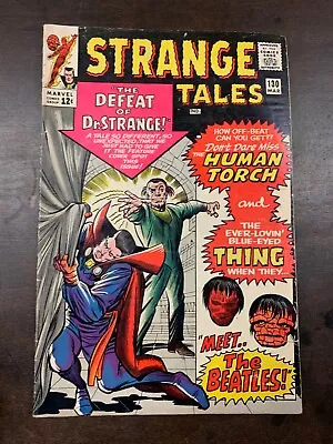 Buy STRANGE TALES # 130  (1964) Marvel Silver Age Comics VG • 24.01£