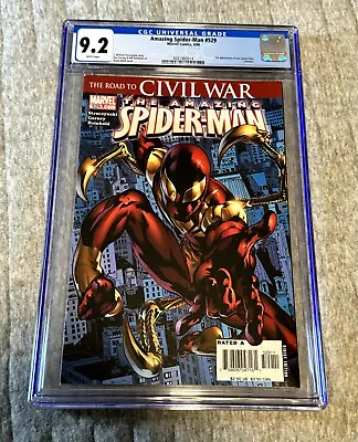 Buy Amazing Spider-Man #529 CGC 9.2 1st Iron Spider Suit 2006 White Key • 78.35£