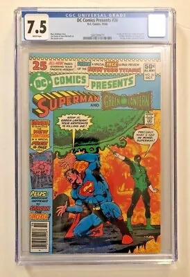 Buy Dc Comics Presents (1980) #26 Cgc 7.5 Vf- 1st Appearance New Teen Titans Cyborg • 199.87£