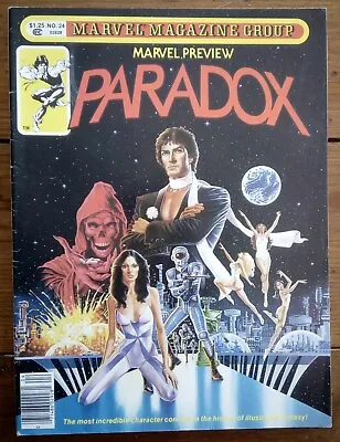 Buy Marvel Preview 24, Featuring Paradox, Marvel Comics, Winter 1980, Vf- • 8.99£