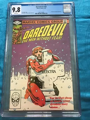 Buy Daredevil #182 - Marvel - CGC 9.8 NM/MT - Frank Miller Story And Art • 201.60£