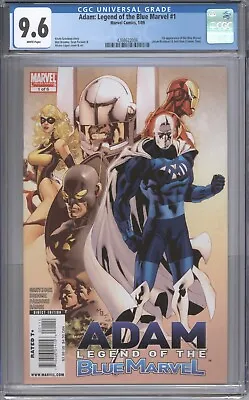 Buy Adam Legend Of The Blue Marvel #1 2009 1st Appearance Of The Blue Marvel CGC 9.6 • 295.64£