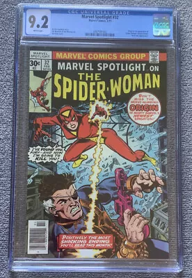 Buy Marvel Spotlight #32 CGC 9.2 WHITE PAGES 1st App Spider-Woman Jessica Drew KEY!! • 316.20£