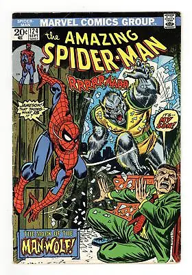 Buy Amazing Spider-Man #124 GD/VG 3.0 1973 1st App. Man-Wolf • 58.58£