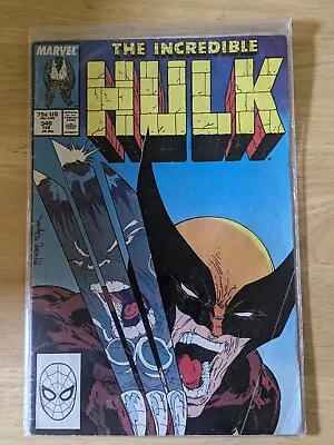 Buy Incredible Hulk #340 Wolverine Marvel Comic 1988 Cover By Todd McFarlane.  • 45£