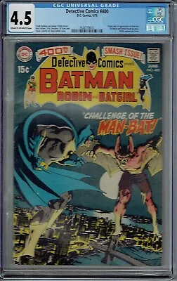 Buy Cgc 4.5 Detective Comics #400 1st Appearance Man-bat Batman Robin Batgirl • 304.50£