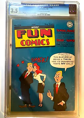 Buy More Fun Comics #110 Cgc 3.5 1946 • 240.18£