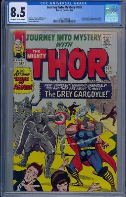 Buy Cgc 8.5 Journey Into Mystery #107 1st Appearance Of The Grey Gargoyle 1964 Thor  • 562.44£