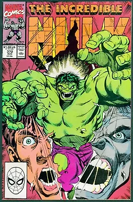 Buy Incredible Hulk 372 NM 9.4 Return Of Green Hulk Marvel 1990 • 9.45£