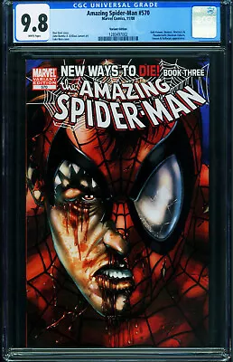 Buy AMAZING SPIDER-MAN #570 CGC 9.8-VARIANT-Marvel-2008 1280497002 • 110.38£