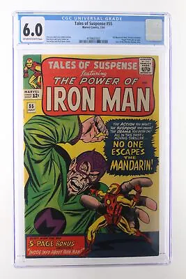 Buy Tales Of Suspense #55 - Marvel Comics 1964 CGC 6.0   All About Iron Man   Featur • 135.92£