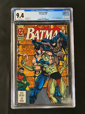 Buy Batman #489 CGC 9.4 (1993) - Killer Croc & Bane App - Azrael As Batman • 40.17£