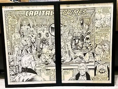 Buy Uncanny X-Men #272 Pg. 2 & 3 By Jim Lee Set Of 2 11x17 FRAMED Original Art Poste • 75.85£