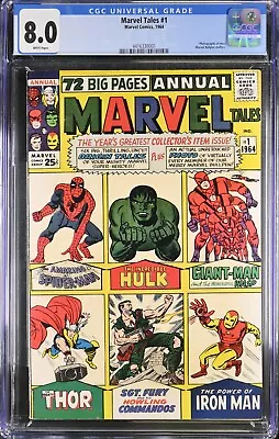 Buy 1964 Marvel Tales 1 CGC 8.0 Spider-Man 1 Hulk 1  Thor Iron Man • 719.27£