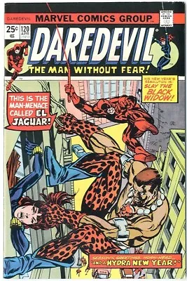 Buy Daredevil   # 120   FINE   April 1975    Nick Fury, Black Widow & El Jaguar App. • 22.39£