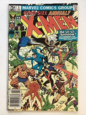 Buy X-Men King Size Annual #5 (1981 ) With The Fantastic Four Versus Badoon! FINE+ • 3.15£