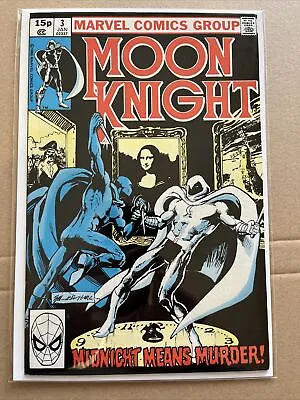 Buy Marvel Comics Moon Knight #3 1980 Bronze Age First Appearance Of Midnight Man • 29.99£