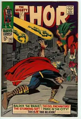 Buy Thor #143 7.5 // Jack Kirby + Vince Colletta Cover Art Marvel 1967 • 148.71£