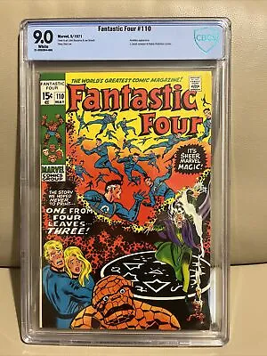 Buy FANTASTIC FOUR #110 CBCS 9.0 (1ST AGATHA HARKNESS COVER APPEARANCE) Annihilus • 140.71£