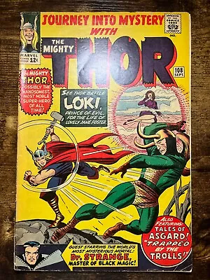 Buy Journey Into Mystery (Thor) #108, Marvel 1964, VG+ Condition, 1st Sindri • 101.37£