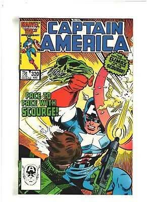 Buy Captain America #320 VF+ 8.5 Marvel Comics 1986 Vs. Scourge • 2.74£
