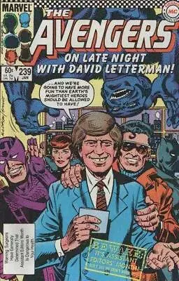 Buy Avengers (1963) # 239 (8.0-VF) David Letterman, Paul Shaffer 1984 • 9£