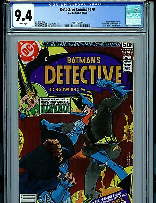 Buy Detective Comics # 479 CGC 9.4 NM  Batman 1978 Comic Amricons K22 • 102.68£