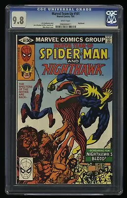Buy Marvel Team-up #101 CGC NM/M 9.8 White Pages Marvel 1981 • 87.60£
