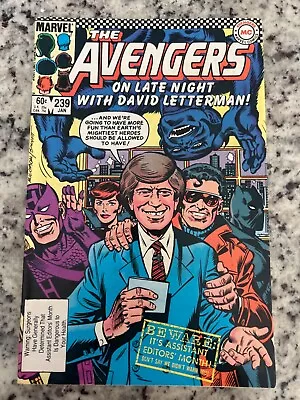 Buy Avengers #239 Vol. 1 (Marvel, 1984) Key David Letterman Appearance, High-grade • 9.28£