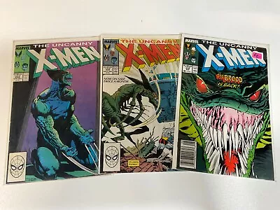 Buy Uncanny X-men #232-234 The Brood Amazing Covers (marvel/1989/0124302) Full Set • 24.10£