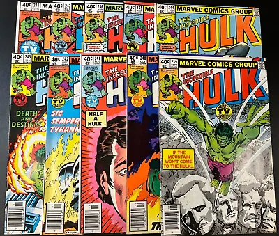 Buy Incredible Hulk RUN (10) - 239 240 241 242 243 244 245 246 247 248 ~ VF 8.0 • 45.83£