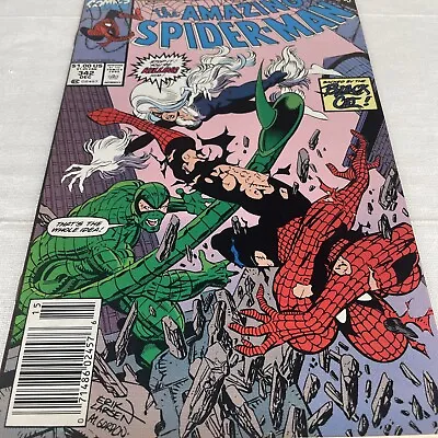 Buy Amazing Spider-Man #342 NEWSSTAND (1990) Black Cat Scorpion 1st Wirtham Cardiac • 12.10£