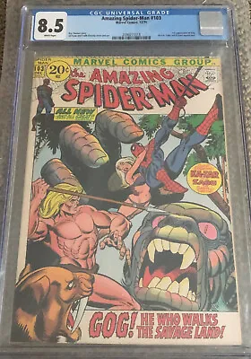Buy Amazing Spider-man #103 Cgc 8.5 1st Appearance Gog (published Dec. 1971) • 177.47£