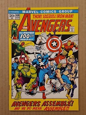 Buy Avengers #100 All Past Avengers Marvel 1972 FN • 32.12£