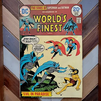 Buy WORLDS FINEST #222 VG (DC 1974) SONS Of SUPERMAN & BATMAN / Nick Cardy Cover  • 8.72£