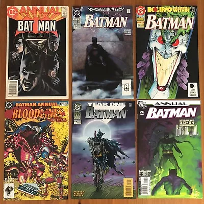 Buy BATMAN Lot Of 6 ANNUALS! Includes Ra's Al Ghul, JOKER, SCARECROW! Most NM!! • 15.98£