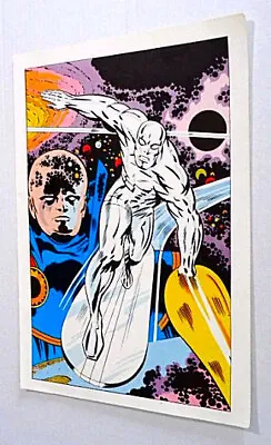 Buy Original 1970's Kirby Silver Surfer Marvel Comics Fantastic Four 72 Cover POSTER • 61.24£