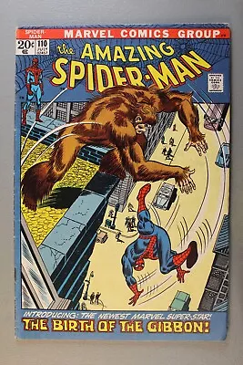 Buy The AMAZING SPIDER-MAN #110 1st Appearance Of THE GIBBON! Romita & Giacola Cover • 28.45£