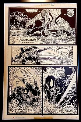 Buy Amazing Spider-Man #317 Pg. 15 By Todd McFarlane 11x17 FRAMED Original Art Print • 47.99£