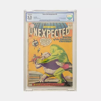 Buy Tales Of The Unexpected #40 Vol 1. CBCS  RESTORED  3.0 Slabbed Comic, 1959 Cent • 100£