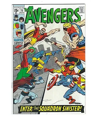 Buy Avengers #70 1969 VF+ Or Better Beauty! 1st Full Nighthawk Appearance!  Combine • 102.49£