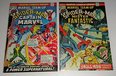 Buy Marvel Team Up #16,17 Captain Marvel Mr Fantastic 9.0/9.2  1974 • 26.64£