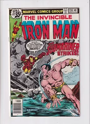 Buy Iron Man (1968) # 120 (7.0-FVF) (2023445) Namor, 1st Justin Hammer 1979 • 22.05£