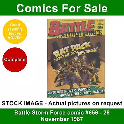 Buy Battle Storm Force Comic #656 - 28 November 1987 - VG/VG+ • 3.49£