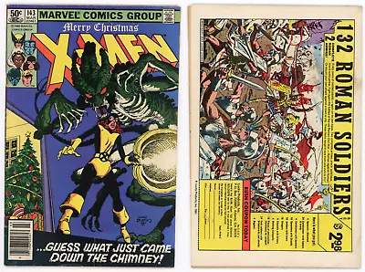 Buy Uncanny X-Men #143 (VG+ 4.5) NEWSSTAND Christmas Issue Last Claremont Byrne 1981 • 14.47£