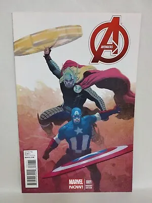 Buy Avengers #1 (2012) Marvel Comic 1:50 RIBIC Ratio Thor Captain America Variant NM • 13.58£