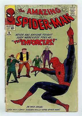 Buy Amazing Spider-Man #10 PR 0.5 1964 • 199.88£